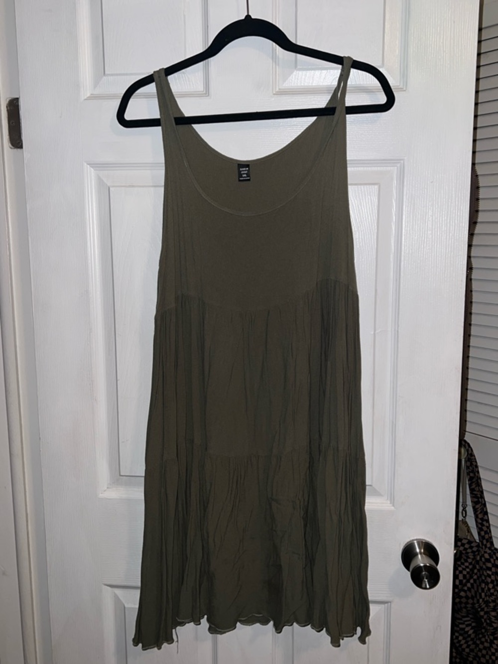SHEIN Olive Green Sleeveless Curve Dress